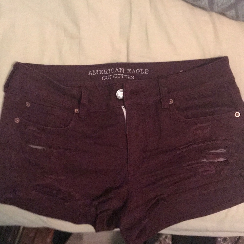 Maroon red American eagle outfitters shorts